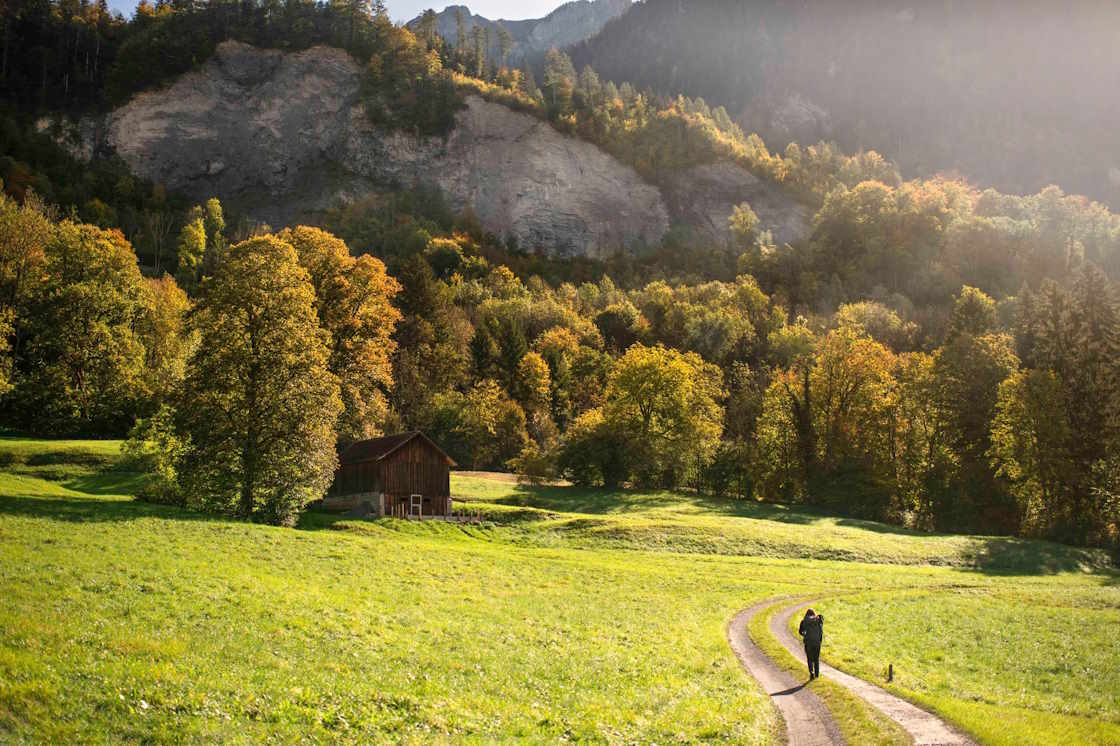 Autumn hike on the Liechtenstein Way