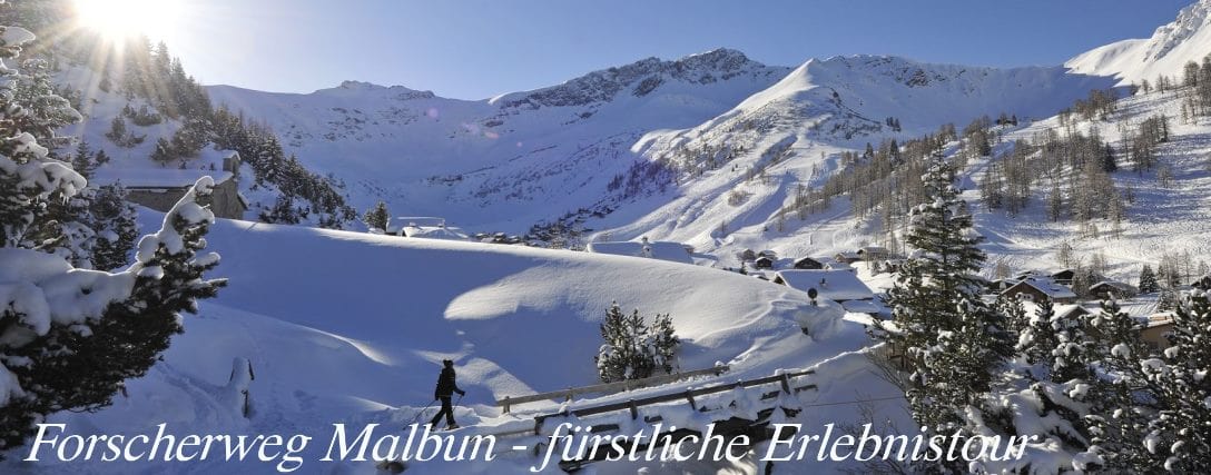 Escursioni invernali sul sentiero esplorativo di Malbun