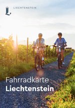 Tour map bike routes Liechtenstein