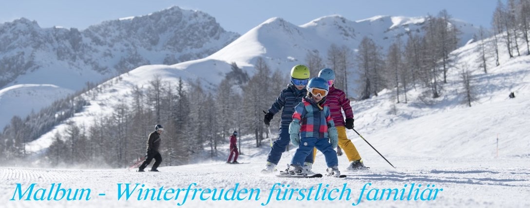 Winter family vacation Malbun Liechtenstein