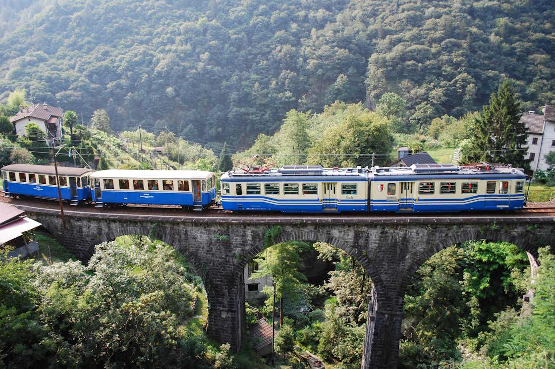 Autumn vacation in Ticino, historic Centovalli railroad