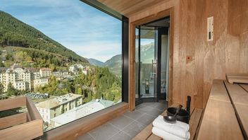 Hotel Badeschloss in Bad Gastein, sauna in the wellness area