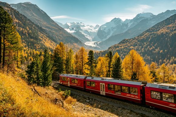 Panorama trains Switzerland, Glacier-, Bernina- or Gotthard Panorama Express