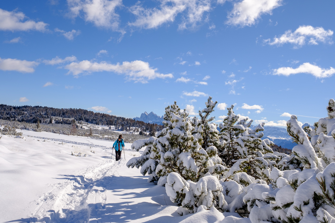 Südtiroler Almerlebnis Villanderer Alm im Winter