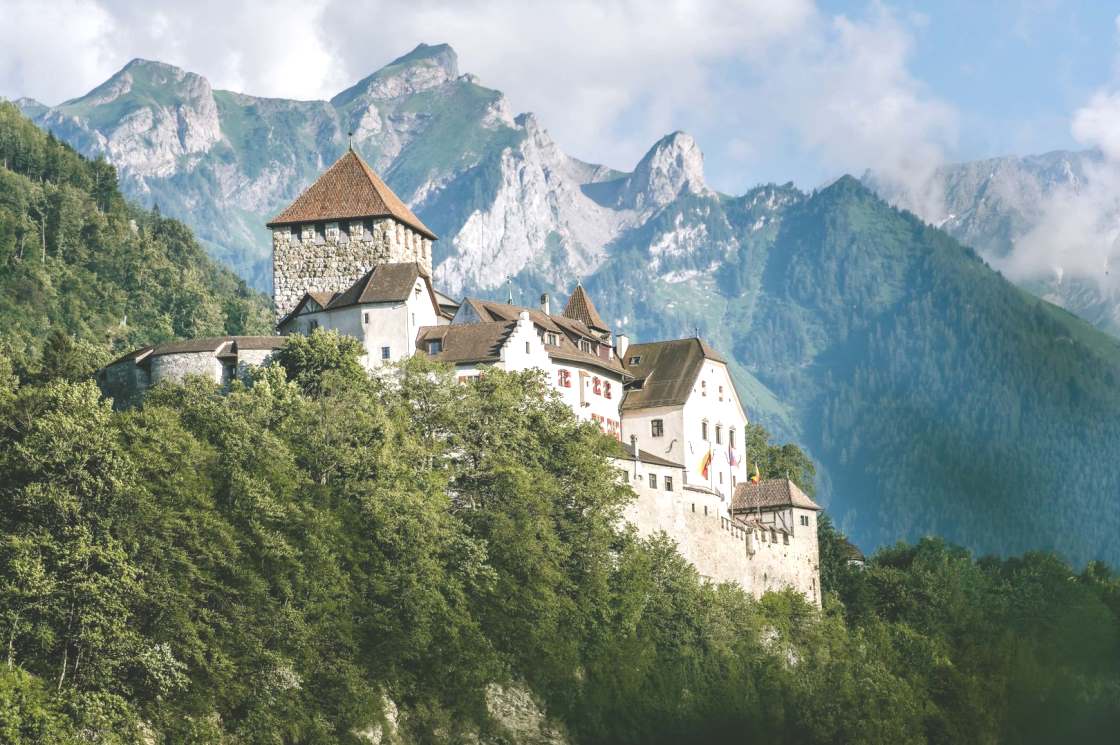 Blick auf das Schloss Vaduz