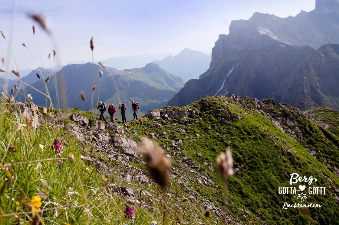 wandern in den Alpen mit Bergführer
