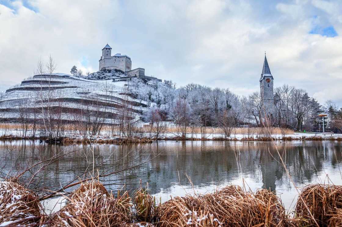 Winterliche Ausblicke vom Liechtenstein-Weg