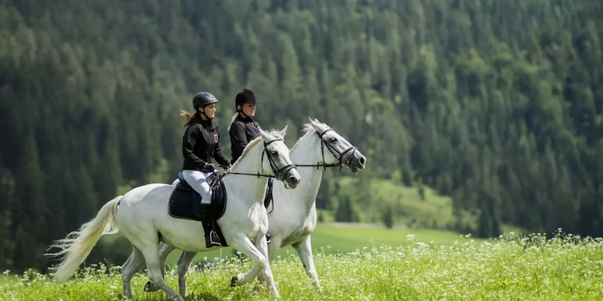 Horse riding on vacation, here in Tyrol at the Posthotel Achenkirch