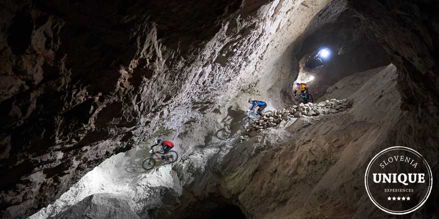 Descente d'adrénaline en VTT, Podzemlje Pece