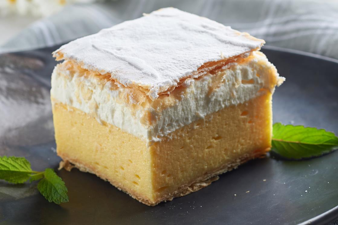 Taste one of the famous Bled cream slices