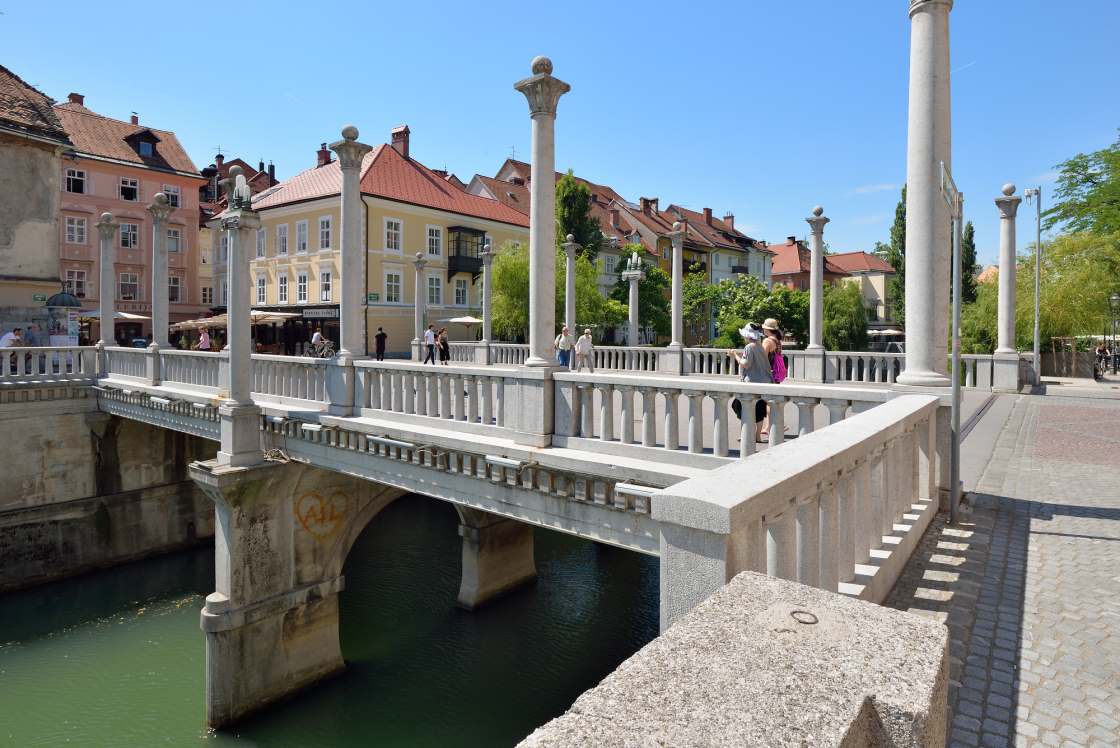 Sehenswürdigkeiten Ljubljana,  Schusterbrücke 