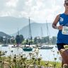 Atleta alla Achensee Run, evento in Tirolo