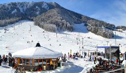 Ski resort Kranjska Gora in the Julian Alps