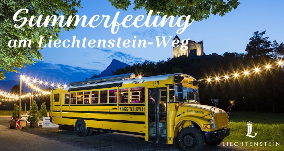 Food trucks on the Liechtenstein Trail, summer romance and hiking experience