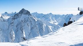 Gipfelblick vom Belvedere des.crins, les 2 alpes