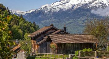 Wandern und Bergblick in Liechtenstein