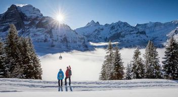 Vacances d'hiver avec vue sur l'Eiger