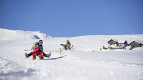 Winterurlaub Südtirol rodeln Villanderer Alm