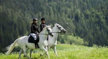 Horse riding on vacation, here in Tyrol at the Posthotel Achenkirch
