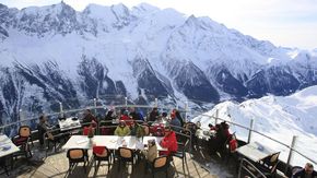 Französisches Restaurant in den Alpen