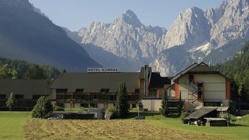 Urlaub in den Julischen Alpen, Kranjska Gora, Hotel Kompas